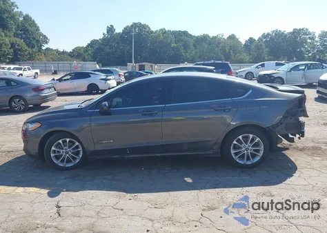 2019 Ford Fusion Hybrid Se from USA, damaged, VIN 3FA6P0LU2KR206062